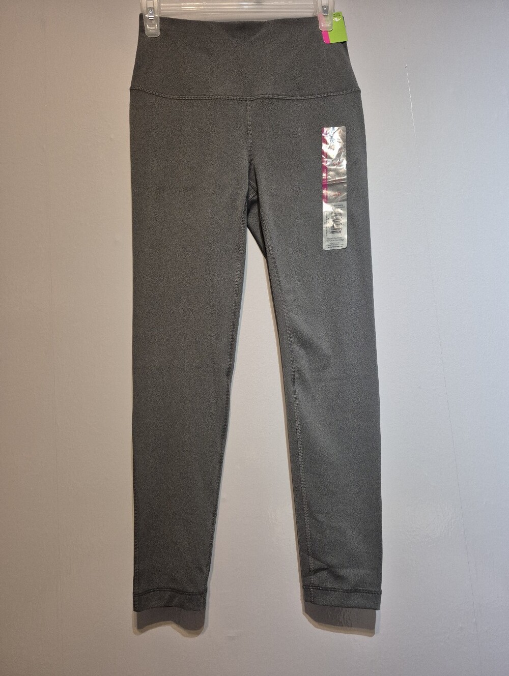 Athletic Works Gray Girls' High-Waist Active Leggings